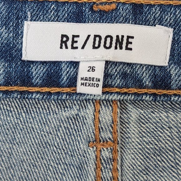 RE/DONE Moonstone Stud 70s Straight Jeans Size 26 - Picture 10 of 16